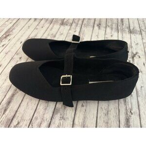 STEVE MADDEN Y2k Richmond black Fabric Mary Jane ballet flats Square Toe 9.5